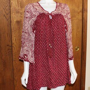 🎉HP🎉Angie Boho Top with Bell Sleeves